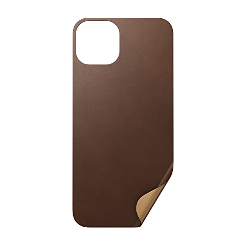 NOMAD Leather Skin Rustic Brown iPhone 13 von NOMAD