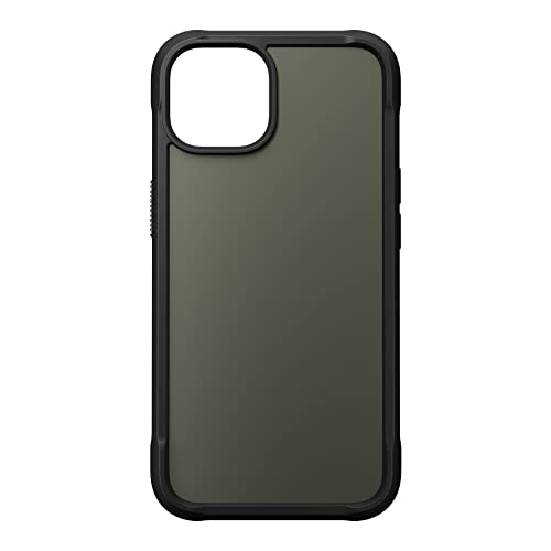 NOMAD Rugged Case für iPhone | Robuste Schutzhülle mit Rahmen aus Polycarbonat | Matte TPE-Rückseite | MagSafe-kompatibel | iPhone 14 | Ash Green von NOMAD