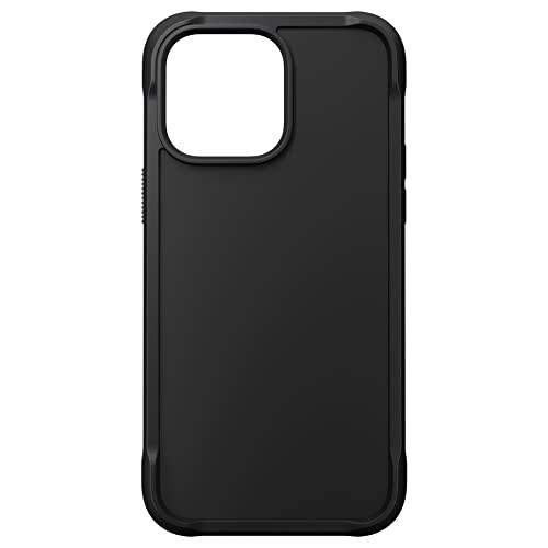 NOMAD Rugged Case für iPhone | Robuste Schutzhülle mit Rahmen aus Polycarbonat | Matte TPE-Rückseite | MagSafe-kompatibel | iPhone 14 Pro Max | Black von NOMAD