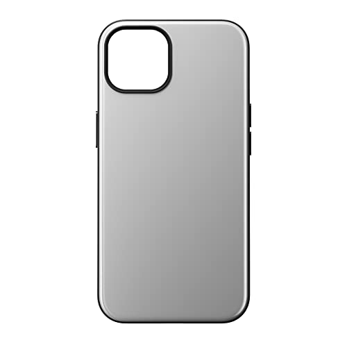 NOMAD Sport Case für iPhone 13 | Hülle mit MagSafe und TPE-Bumper | NFC integriert für Digitale Visitenkarten | aus Polycarbonat | grau von NOMAD