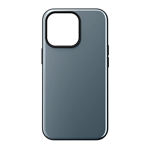 NOMAD Sport Case für iPhone 13 Pro | Hülle mit MagSafe und TPE-Bumper | NFC integriert für Digitale Visitenkarten | aus Polycarbonat | blau von NOMAD