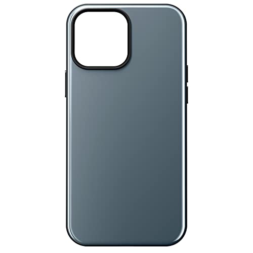 NOMAD Sport Case für iPhone 13 Pro Max | Hülle mit MagSafe und TPE-Bumper | NFC integriert für Digitale Visitenkarten | aus Polycarbonat | blau von NOMAD