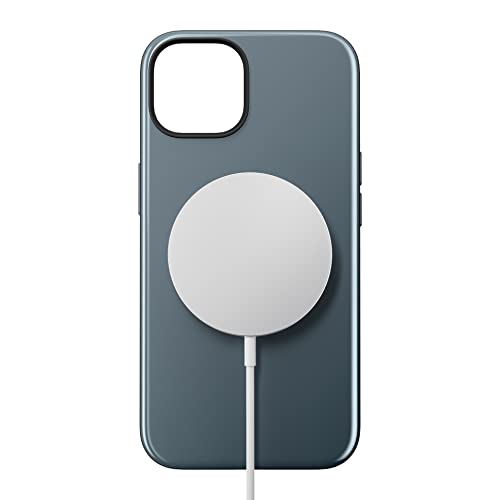 NOMAD Sport Case für iPhone 14 | Hülle aus Polycarbonat mit TPE-Bumper | mit glänzender PET-Beschichtung | MagSafe-kompatibel | Blau von NOMAD
