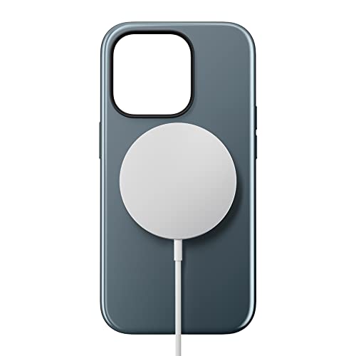 NOMAD Sport Case für iPhone 14 Pro | Hülle aus Polycarbonat mit TPE-Bumper | mit glänzender PET-Beschichtung | MagSafe-kompatibel | Blau von NOMAD