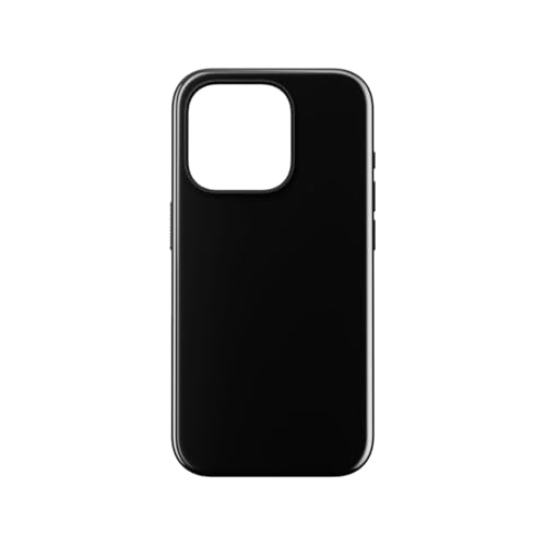 NOMAD Sport Case für iPhone 15 Pro | Hülle aus Polycarbonat mit TPE-Bumper | mit glänzender PET-Beschichtung | MagSafe-kompatibel | Black von NOMAD