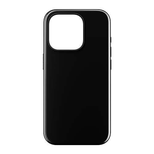 NOMAD Sport Case für iPhone 15 Pro | Hülle aus Polycarbonat mit TPE-Bumper | mit glänzender PET-Beschichtung | MagSafe-kompatibel | Black von NOMAD