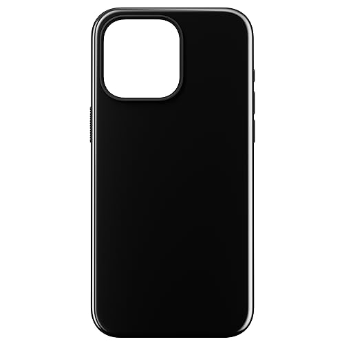 NOMAD Sport Case für iPhone 15 Pro Max | Hülle aus Polycarbonat mit TPE-Bumper | mit glänzender PET-Beschichtung | MagSafe-kompatibel | Black von NOMAD