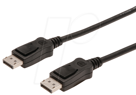 AK DP 135002 - DisplayPort Kabel, DisplayPort Stecker, 2 m, schwarz von NONAME