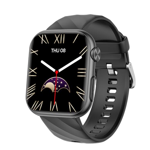 Smartwatch Herren 𝐄𝐂𝐆 𝐇𝐑𝐕 𝐁𝐥𝐮𝐭𝐳𝐮𝐜𝐤𝐞𝐫 Herzfrequenz Blutdruck: 1,97" AMOLED Touch Schwarz Gesundheitsuhr mit Schlafmonitor Schrittzähler Telefonfunktion Sportuhr Fitnessuhr iOS Android Smartwatch Herren 𝐄𝐂𝐆 𝐇𝐑𝐕 𝐁𝐥𝐮𝐭𝐳𝐮𝐜𝐤𝐞𝐫 Herzfrequenz Blutdruck: 1,97" AMOLED Touch Schwarz Gesundheitsuhr mit Schlafmonitor Schrittzähler Telefonfunktion Sportuhr Fitnessuhr iOS Android von NONGAMX