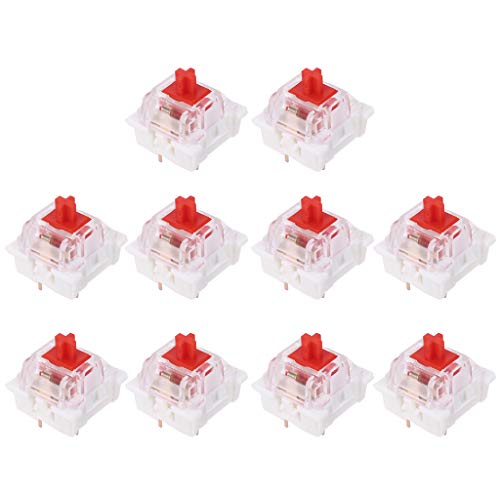 3-polige schwarz/rot/braun/blaue LED für mechanische Tastatur, passend für MX Gateron-Ersatz 3-polige schwarz/rot/braun/blaue LED für mechanische Tastatur, passend für MX Gateron-Ersatz von NONGYU