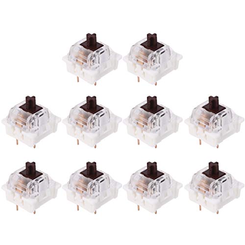 3-polige schwarz/rot/braun/blaue LED für mechanische Tastatur, passend für MX Gateron-Ersatz 3-polige schwarz/rot/braun/blaue LED für mechanische Tastatur, passend für MX Gateron-Ersatz von NONGYU