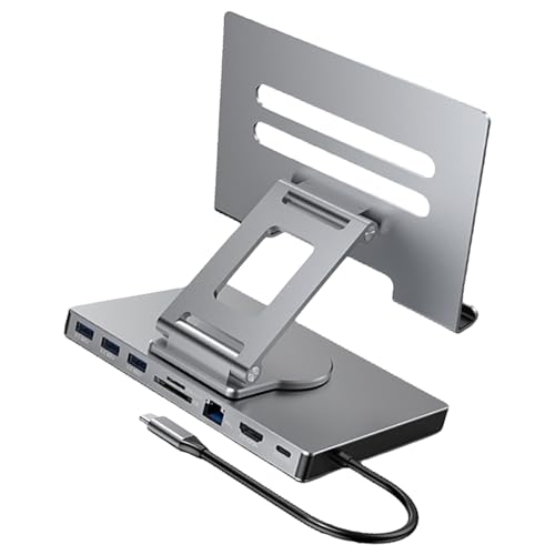 4K 60Hz Gigabit Ethernet Port USB 3.0 Splitter Hubs Converters Flat Panel Drehbarer Ständer 8/9 in 1 Typ C Dockingstation 4K 60Hz Gigabit Ethernet Port USB 3.0 Splitter Hubs Converters Flat Panel Drehbarer Ständer 8/9 in 1 Typ C Dockingstation von NONGYU