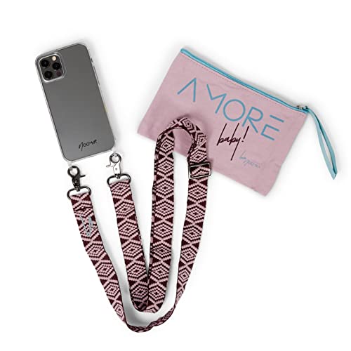 NOOMYA® Premium Fashion Handykette | Set Handyhülle iPhone 11 PRO MAX & Handyband Wine Tasting | Handygurt zum Umhängen | Necklace Hülle mit Band | Set Wechselband mit Phone Case | Geschenk von NOOMYA