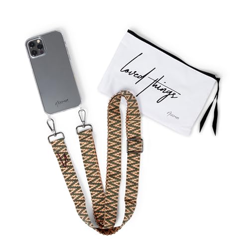 NOOMYA® Premium Fashion Handykette | Set Handyhülle iPhone 14 PRO & Handyband Thyme to Shine | Handygurt zum Umhängen | Necklace Hülle mit Band | Set Wechselband mit Phone Case | Geschenk von NOOMYA