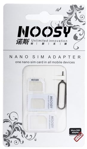 4-in-1 Sim-Adapter-Set f?r Nano-Sim- und Sim-Karte, Standard- sowie Klassik-Variante von NOOSY