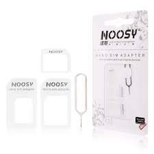 Nano SIM Karten Adapter 3 in 1 und Micro SIM Adapter iPhone 4 4s iPhone 5 von NOOSY