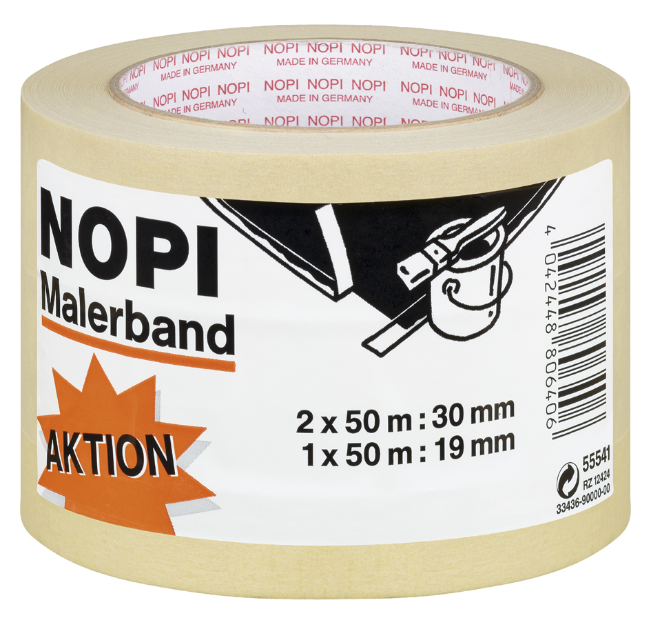NOPI Maler Krepp Papierabdeckband, 2er Aktions-Turm, beige NOPI Maler Krepp Papierabdeckband, 2er Aktions-Turm, beige von NOPI
