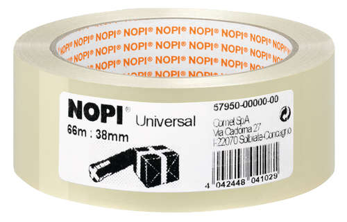 NOPI Verpackungsklebeband Universal, 50 mm x 66 m, 45 my von NOPI