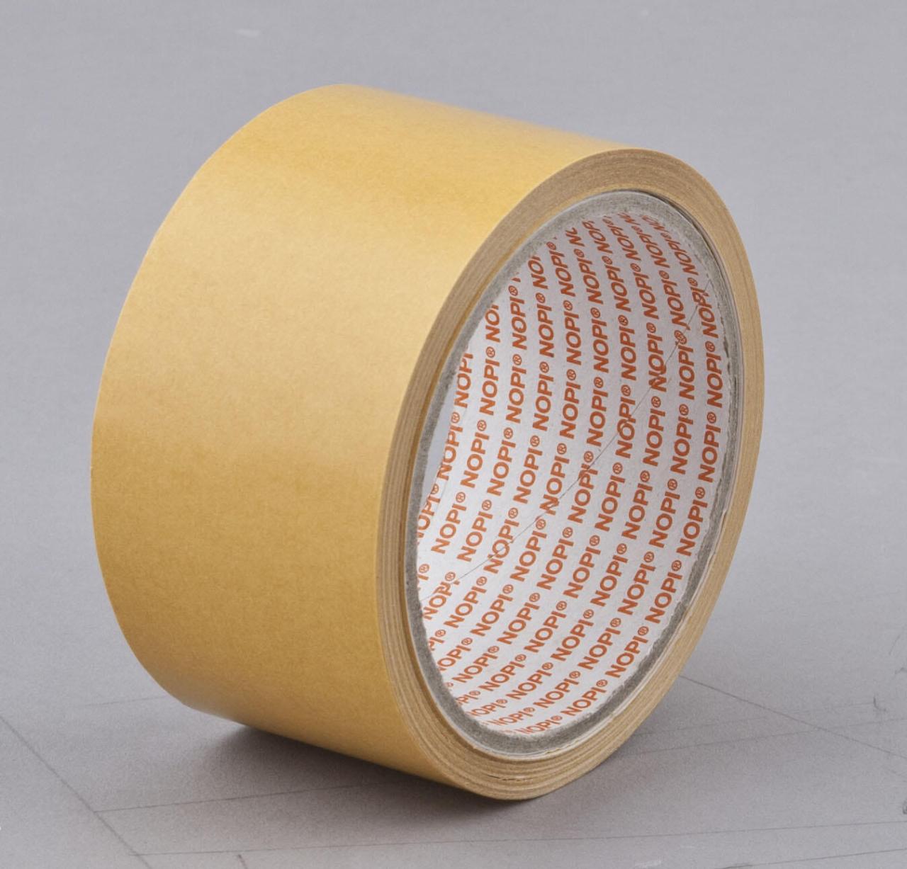 NOPI doppelseitiges Klebeband 50 mm x 10 m braun von NOPI