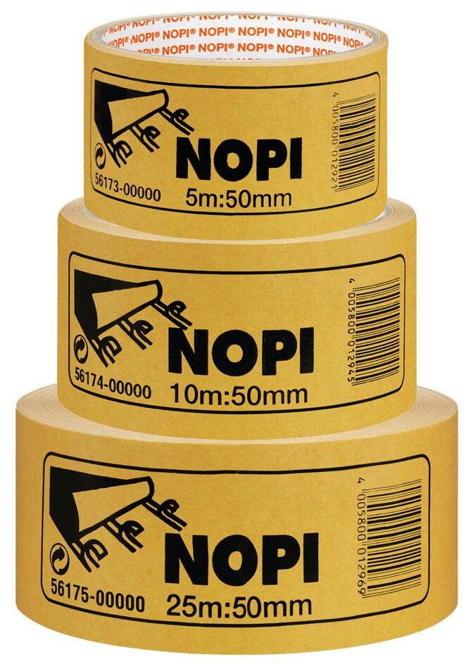 NOPI doppelseitiges Klebeband 50 mm x 5 m braun von NOPI