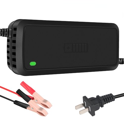 NOPNOG Vollautomatisches Auto-Batterie-Ladegerät 12V 5A Intelligentes Schnell-Laden 3 Stufen Blei-Säure AGM Gel Batterie-Ladegeräte (US Plug) von NOPNOG