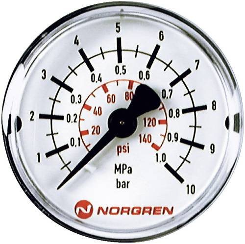 Norgren Manometer 18-015-885 Anschluss (Manometer): Rückseite 0 bis 6 bar Außengewinde R1/8 1St. von NORGREN