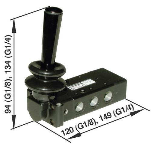 Norgren Mechanischbetätigtes Pneumatik-Ventil X3067702 Gehäusematerial Aluminium 1St. von NORGREN