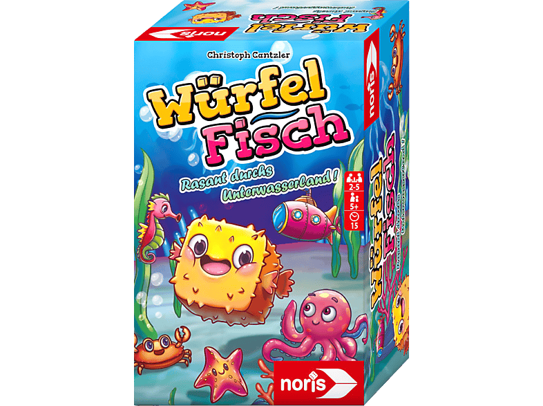 NORIS Würfelfisch Würfelspiel Mehrfarbig von NORIS