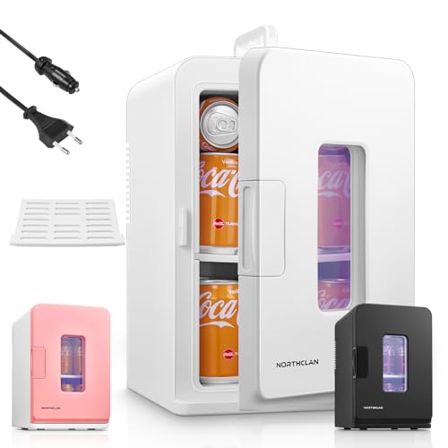 NORTHCLAN 2 in1 Mini Kühlschrank 15 Liter/ 21 Dosen, Tragbar mit Kühl- und Heizfunktion, 12V DC/220V AC für Autos, Büros und Schlafsäle, Getränke, Kosmetik, Schwarz, Max- & Eco-Modus, Weiß NORTHCLAN 2 in1 Mini Kühlschrank 15 Liter/ 21 Dosen, Tragbar mit Kühl- und Heizfunktion, 12V DC/220V AC für Autos, Büros und Schlafsäle, Getränke, Kosmetik, Schwarz, Max- & Eco-Modus, Weiß von NORTHCLAN
