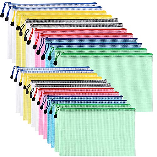 24 Stück Kunststoff-Brieftaschen A4 Zip Wallet Ziplock Taschen Zip Ordner Zipper Bag A5 Zip Wallets Dokumentenmappe 24 Stück Kunststoff-Brieftaschen A4 Zip Wallet Ziplock Taschen Zip Ordner Zipper Bag A5 Zip Wallets Dokumentenmappe von NORTHERN BROTHERS