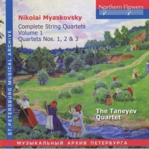 Miaskovsky: Die Streichquertette Vol. 1 von NORTHERN FLO ERS