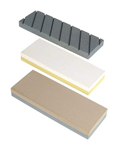 Norton Abrasives 87943 Wasserstein-Starter-Set, 220/1000 und 4000/8000 Kombinationskörnungen, grobe Körnung, Planungs-DVD, 20,3 x 7,6 x 2,5 cm von NORTON