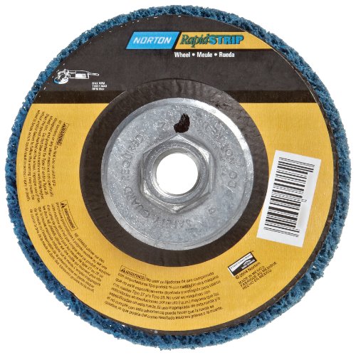 Norton Non-Woven Depressed Center Rapid Strip Wheel, 4-1/2" Diameter, 5/8"-11 Arbor Hub, Grit Coarse (Pack of 1) von NORTON ABRASIVES - ST. GOBAIN