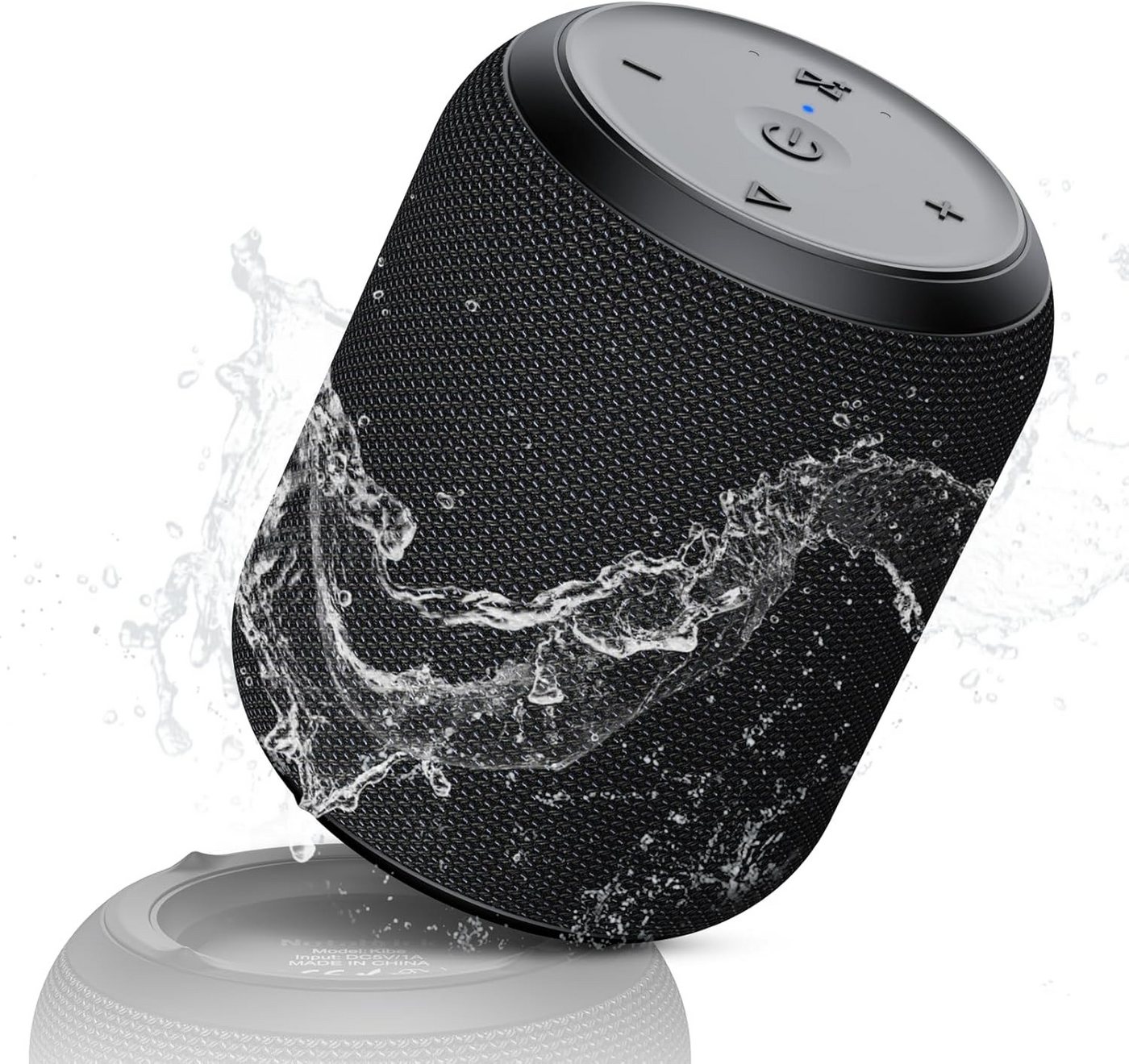NOTABRICK Tragbarer Kabelloser für Badezimmer&Outdoor Bluetooth-Lautsprecher (mit IPX67 Wasserdicht,12h Spielzeit,Dual Pairing mit SD/TF Karte/AUX) von NOTABRICK