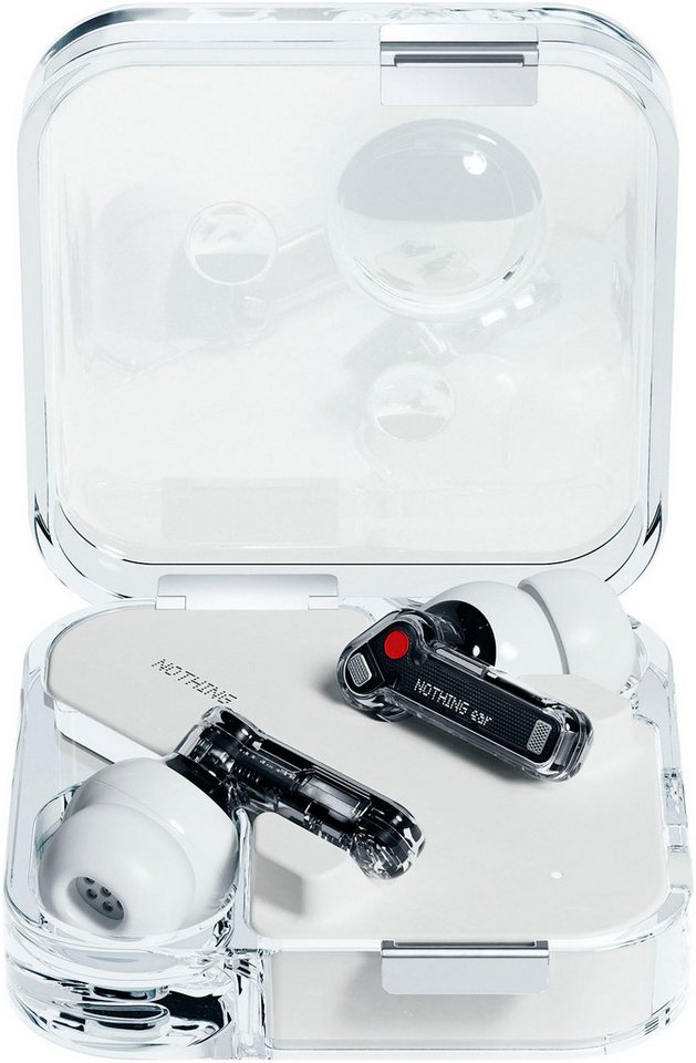 NOTHING Ear In-Ear-Kopfhörer (Active Noise Cancelling (ANC), LED Ladestandsanzeige, Bluetooth) von NOTHING