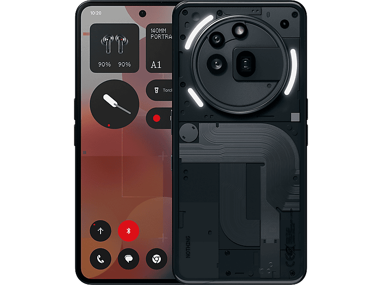 NOTHING Phone (3a) Pro 256 GB Schwarz Dual SIM von NOTHING