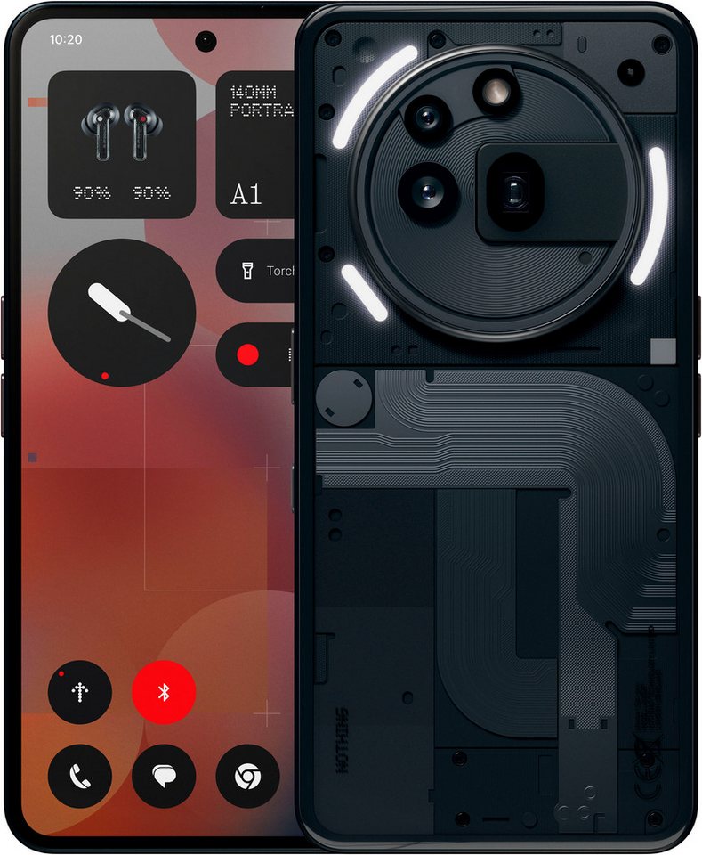 NOTHING PHONE (3a) Pro 256GB Smartphone (17,2 cm/6,77 Zoll, 256 GB Speicherplatz, 50 MP Kamera) von NOTHING