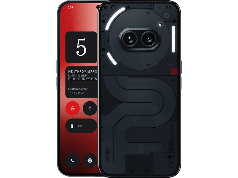 NOTHING Phone (2a) 256 GB Schwarz Dual SIM von NOTHING