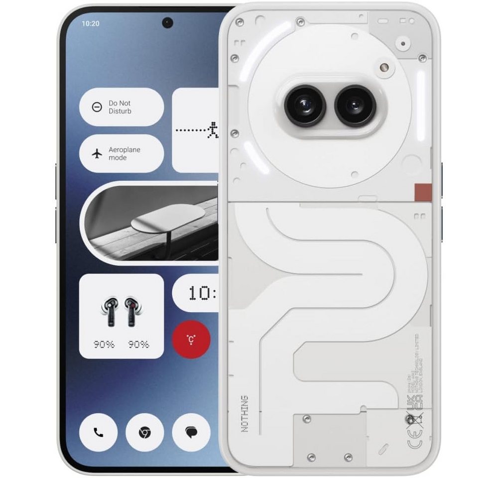 NOTHING Phone (2a) 5G 128 GB / 8 GB - Smartphone - weiß Smartphone (6,7 Zoll) von NOTHING