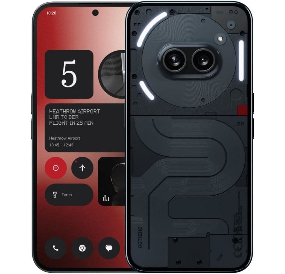 NOTHING Phone (2a) 5G 256 GB / 12 GB - Smartphone - schwarz Smartphone (6,7 Zoll) von NOTHING