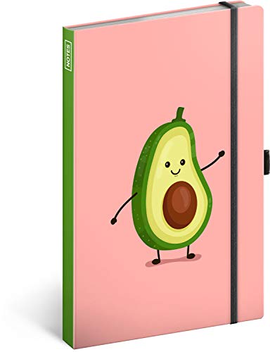 NOTIQUE Notizbuch mit Gummiband liniert - Notizblock für Frauen und Mädchen - Tagebuch Journal Notebook für Schule und Arbeit (Avocado) von NOTIQUE