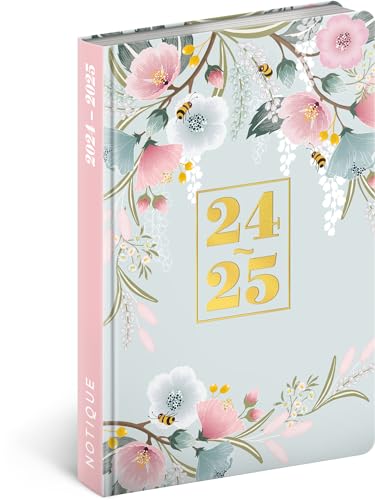 NOTIQUE Terminplaner 2024 2025 Kalender Wochenplaner Buchkalender Taschenkalender Planer Terminkalender Wochenkalender Juli 2024 - Dezember 2025 11x17cm (Spring) von NOTIQUE