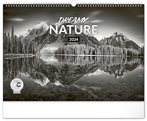 NOTIQUE Wandkalender 2024 Dreamy Nature Kalender, Groß Naturkalender, Natur Kalender Bildkalender 48 x 33 cm von NOTIQUE
