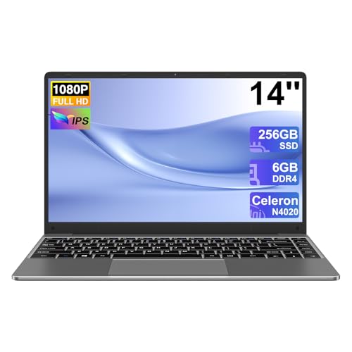 Laptop PC Notebook Win 11 Celeron N4020 upto 2.8 GHz, Laptop 14 Zoll mit 6 GB RAM + 128 GB ROM Erweiterungen SSD 1TB, 5G WiFi, BT 4.2, 1080 FHD USB Mini HDMI Tastatur Italienische Membran-Grau Laptop PC Notebook Win 11 Celeron N4020 upto 2.8 GHz, Laptop 14 Zoll mit 6 GB RAM + 128 GB ROM Erweiterungen SSD 1TB, 5G WiFi, BT 4.2, 1080 FHD USB Mini HDMI Tastatur Italienische Membran-Grau von NOTODD