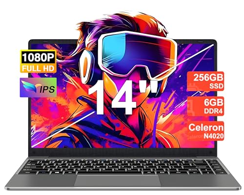 NOTODD Laptop Win11 Notebook 14 Zoll Laptop 6 GB 256 GB SSD Erweiterungen 1 TB, Laptop mit CPU N4020 bis zu 2,8 GHz,-Grau NOTODD Laptop Win11 Notebook 14 Zoll Laptop 6 GB 256 GB SSD Erweiterungen 1 TB, Laptop mit CPU N4020 bis zu 2,8 GHz,-Grau von NOTODD