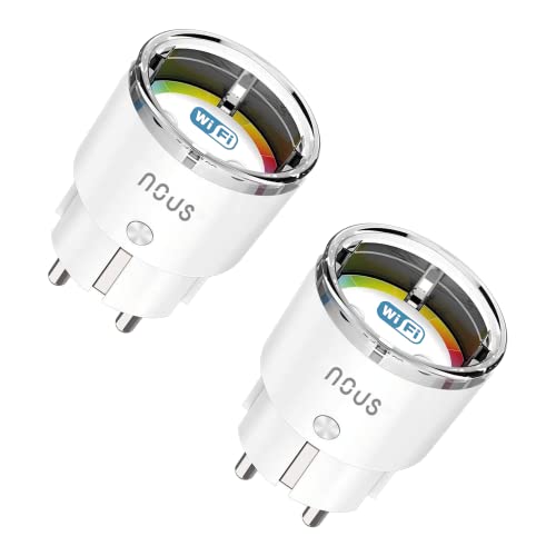 Intelligente NOUS A1 Wifi Steckdose mit Stromverbrauch, Stromzähler für Steckdose WLAN, Smarte Steckdose WiFi socket, WLAN Steckdose, Steuerbar über Alexa Zubehör Smart Home, Only 2.4GHz WiFi, 16A Intelligente NOUS A1 Wifi Steckdose mit Stromverbrauch, Stromzähler für Steckdose WLAN, Smarte Steckdose WiFi socket, WLAN Steckdose, Steuerbar über Alexa Zubehör Smart Home, Only 2.4GHz WiFi, 16A von NOUS
