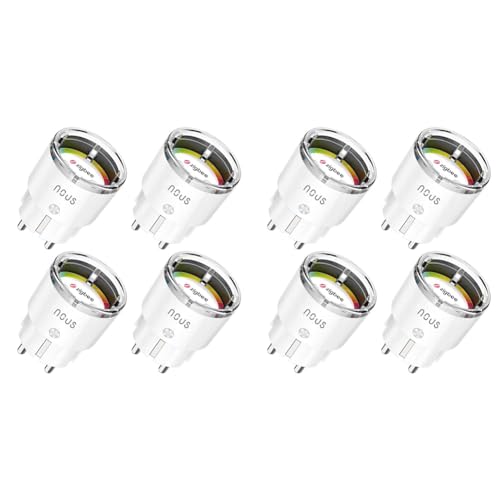 NOUS A1Z Zigbee Steckdose, Smart home Steckdose, Smart Steckdose Stromverbrauch, Smarte Steckdose mit Verbrauchsmessung, Alexa Zubehör Smart Home Geräte, Google Home, Smart Life, Zigbee2MQTT, 16A von NOUS