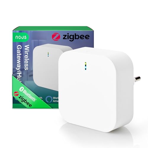 NOUS E1 ZigBee Gateway, ZigBee Hub/Bluetooth Hub, ZigBee Bridge, ZigBee Smart Home, ZigBee Gateway Alexa, Gateway ZigBee Smart Home, ZigBee 3.0, Bluetooth, Smart Life/Tuya App von NOUS