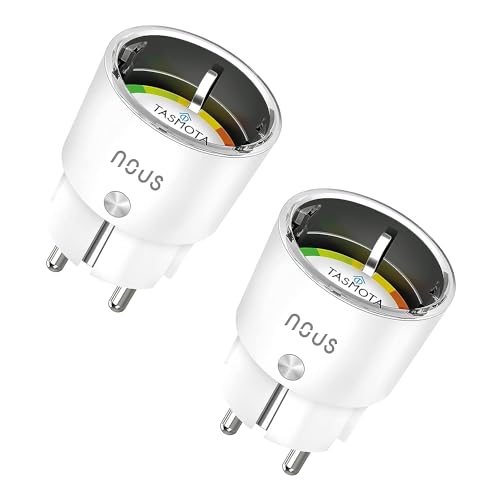 Tasmota Socket NOUS A1T, Smallest WiFi ESP8266 Smart Plug, 16A Mini WiFi Sockets with Power Consumption, Electricity Meter, Timer, Compatible with Alexa, Google Home Assistant, Domoticz, MQTT, 2.4G von NOUS