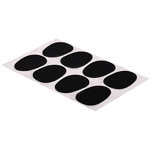 NOUVARis 8 Stueck 0,3 mm Mundstueck Patches Pads Kissen fuer Alt Saxophon Tenor Saxophon Schwarz von NOUVARis